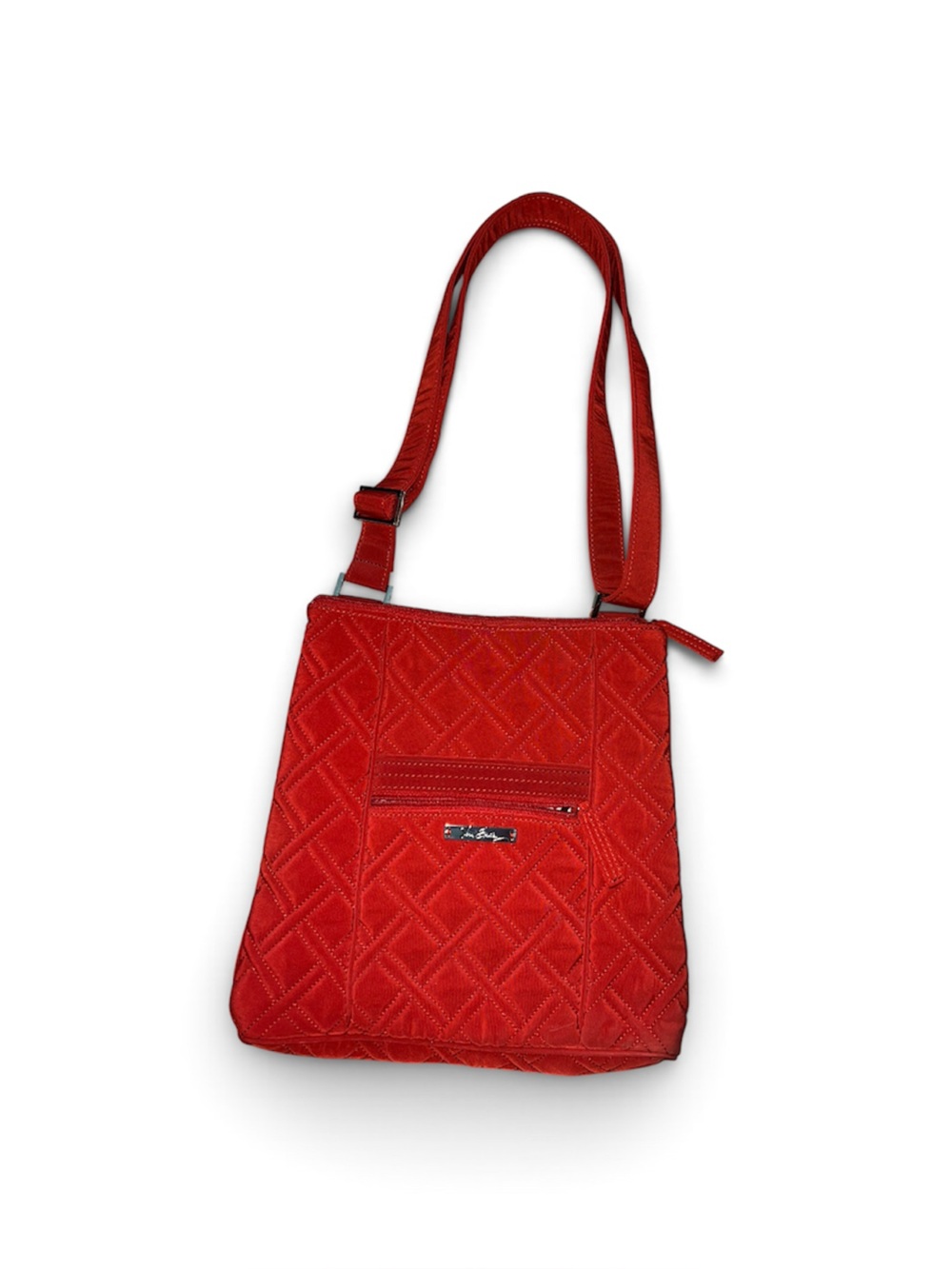 EUC~Vera Bradley Red Quilted Crossbody Shoulder Bag